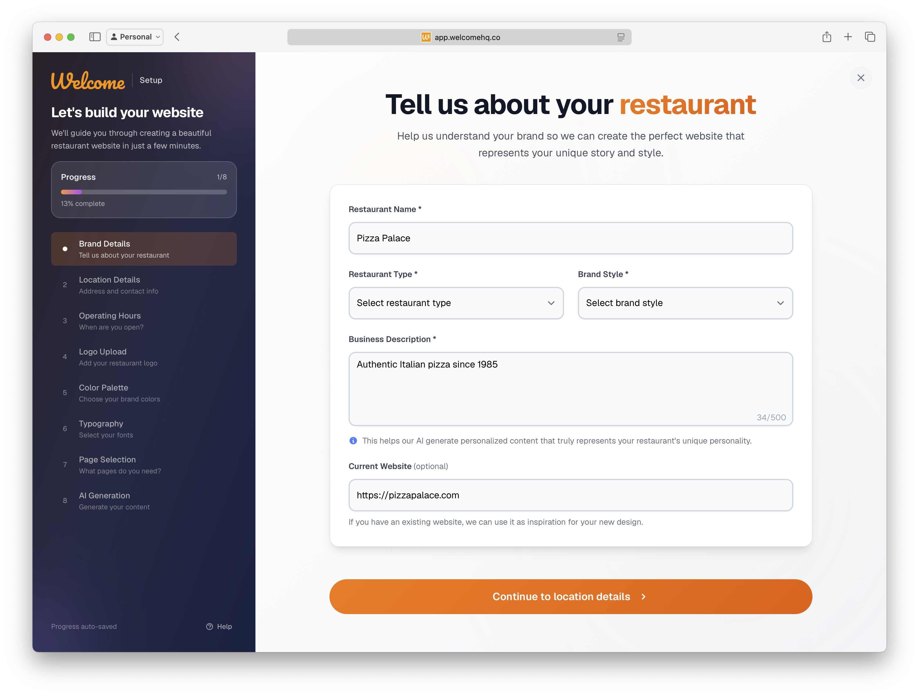 AI SEO Onboarding